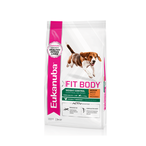 EUKANUBA FIT BODY C.Peso Medium x 15 KG.