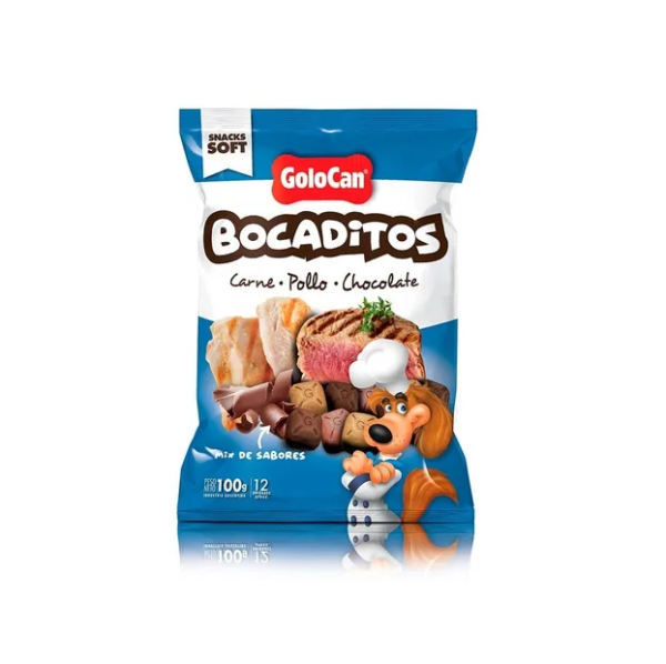 GOLOCAN BOCADITO CARN/POLLO/CHO X 100 gr
