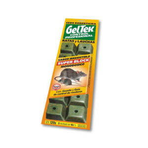 GELTEK  BLOQUE  BLISTER P/RATA x 100 gr