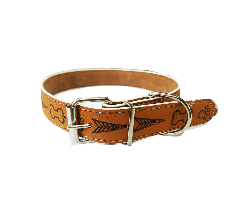 COLLAR CUERO FORRADO C/DIBUJO 6730