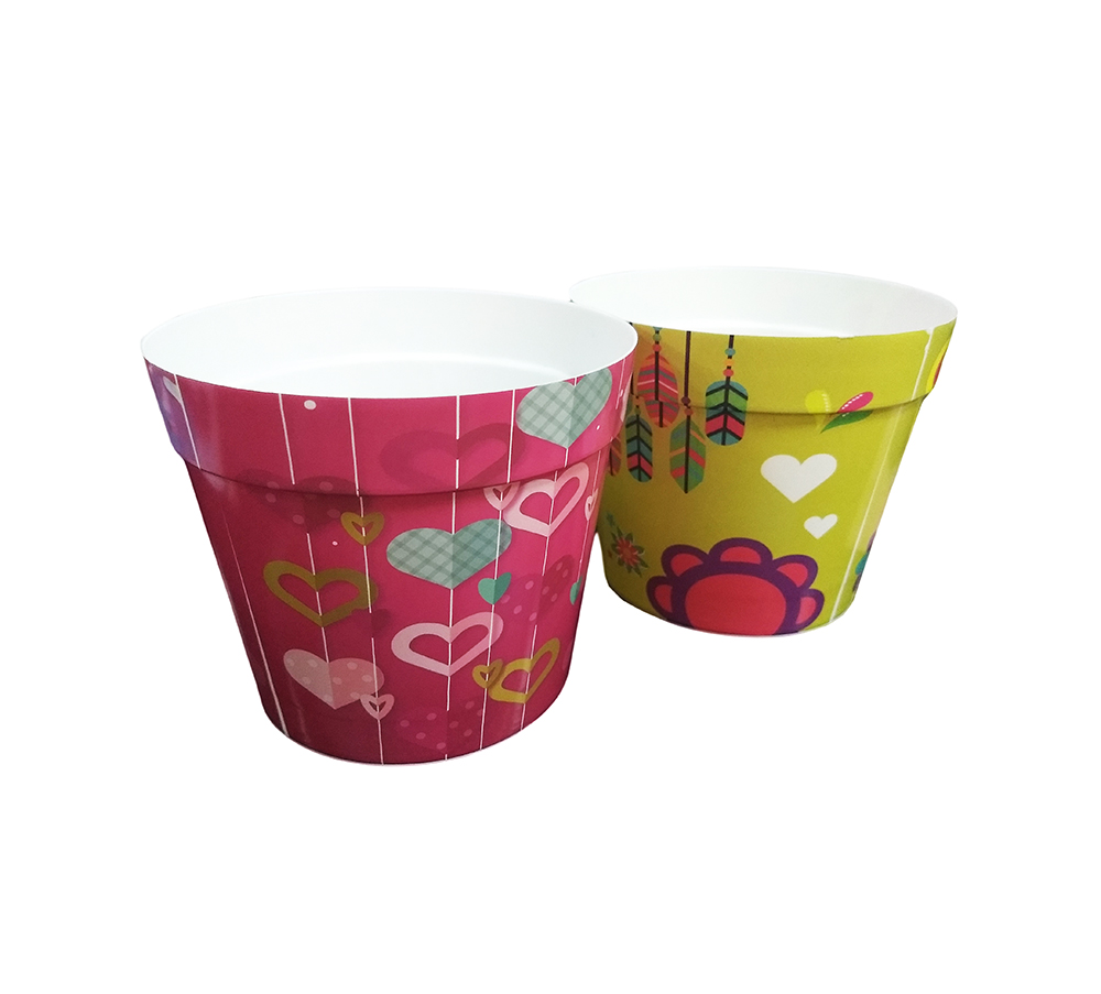 MACETA INMOL DECORADA 8 CM