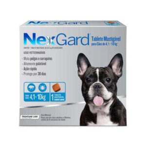 NEXGARD M TABLETA MASTICABLE 4 A 10 KG