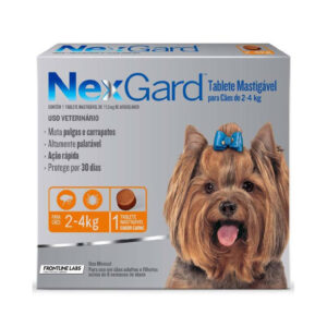 NEXGARD S TABLETA MASTICABLE 2 A 4 KG