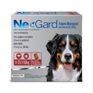 NEXGARD XL TABLETA MASTICABLE DE 25 A 50