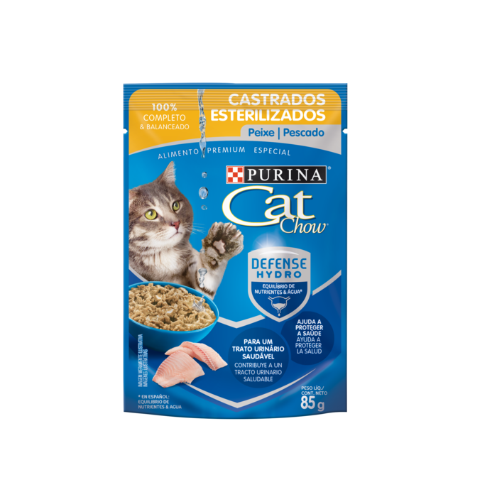 POUCH CAT CHOW PESCADO Esteriliz.x 85 gr