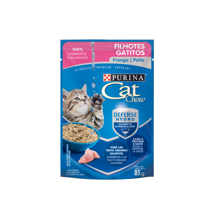 POUCH CAT CHOW POLLO Gatitos  x 85 grs