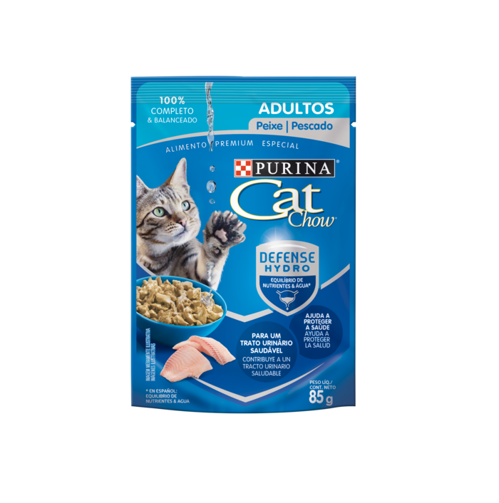 POUCH CAT CHOW PESCADO Adultos x 85 gr