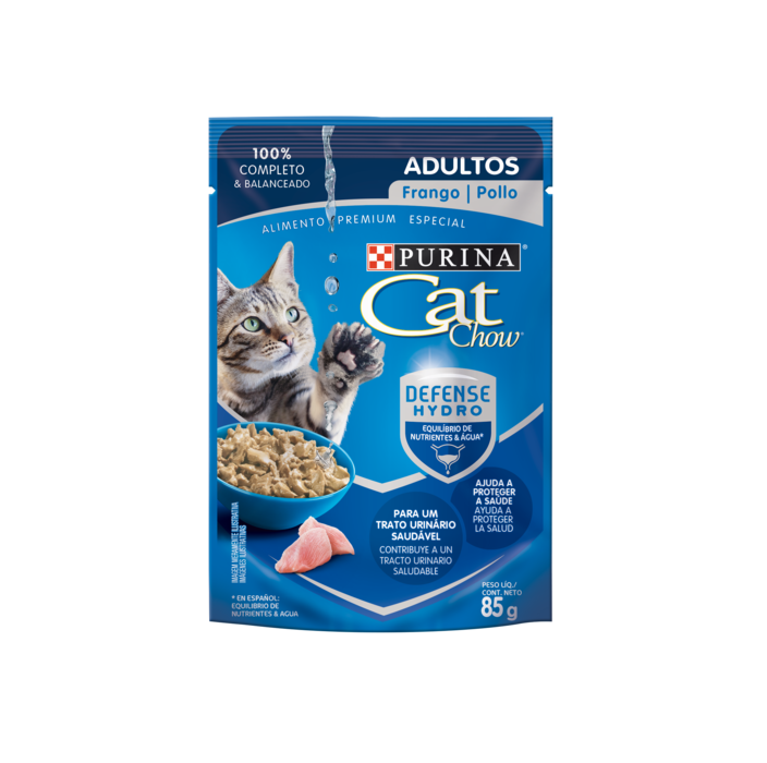 POUCH CAT CHOW POLLO Adultos x 85 gr