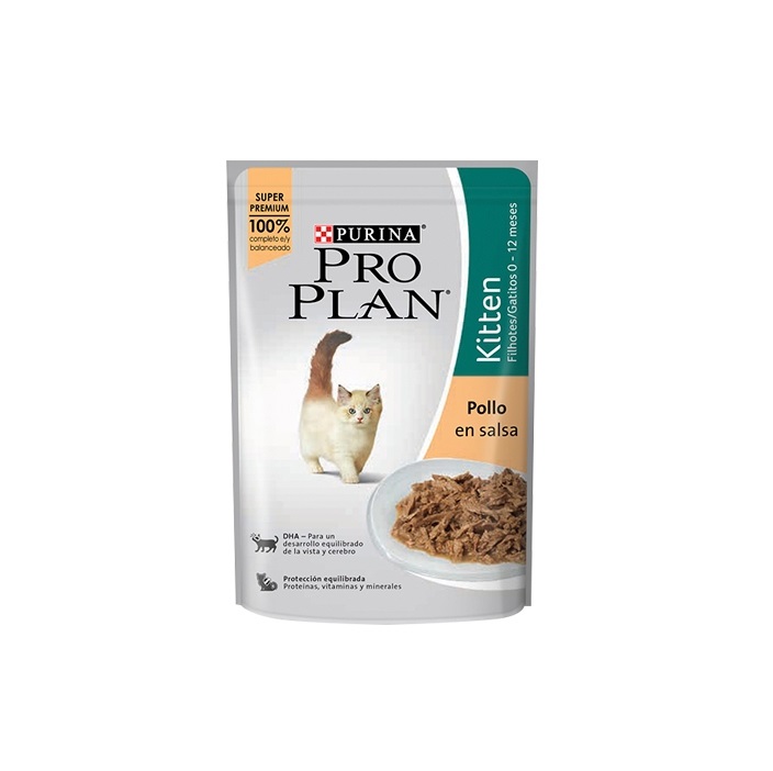 POUCH PRO PLAN KITTEN POLLO x 85 gs.