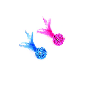 BOLITA DE RAMA C/PLUMAS x 2 u. 2359