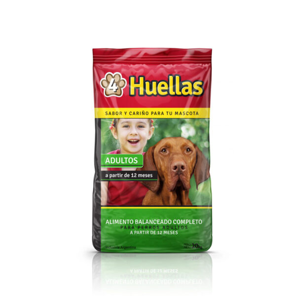 4 HUELLAS PERRO ADULTO x 20 Kg