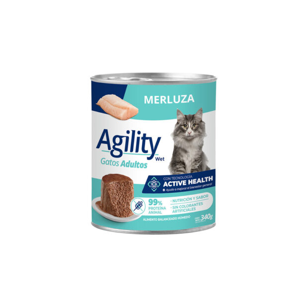 AGILITY GATO LATA Merluza x 340 g.