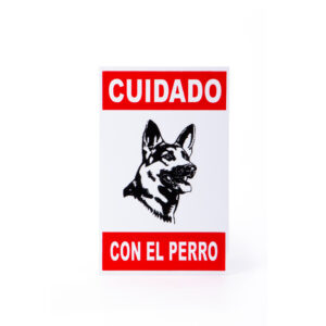 CARTEL CUIDADO CON EL PERRO