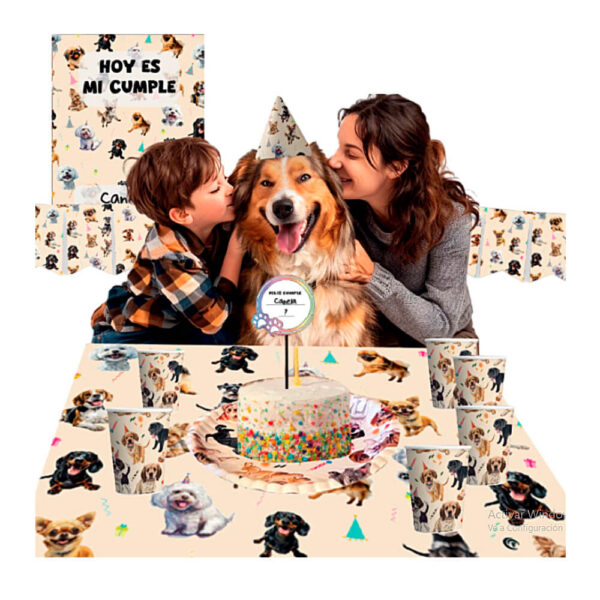 KIT CUMPLE ANOS PERROS CHICOS