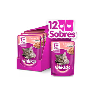 WHISKAS POUCH ADULTO Salmon 12u x 85gOF