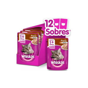 WHISKAS POUCH ADULTO Pavo x 12u x 85gOF