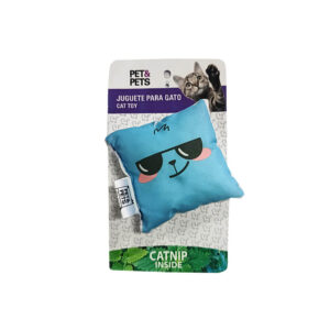 ALMOHADITA EMOTIC CATNIP TEJIDO 8x8 cm