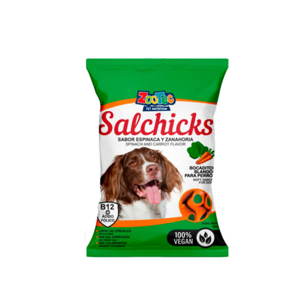 SALCHICKS Espinaca y Zanah x 100 g VEGAN