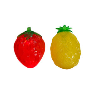 PELOTA FRUTA SILICONA C/LUZ 10cm 551/76