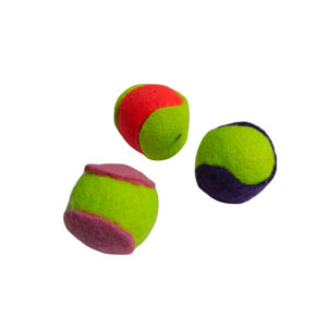 MINI PELOTA TENIS x 3 u. 4.7 cm. S0474