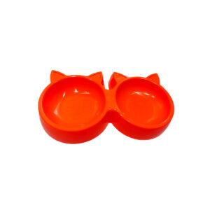 COMEDERO FORMA DE GATO DOBLE 494