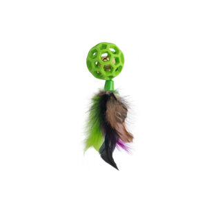 PELOTA HUECA C/ SONAJERO Y PLUMA 2313