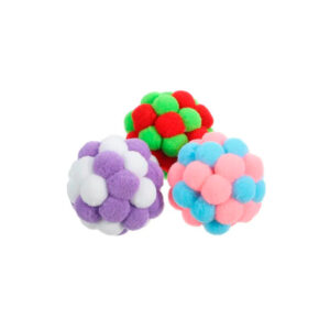 PELOTA DE POMPONES C/SONAJERO 9141