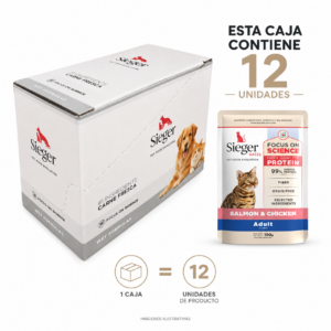 SIEGER Katze SalmonPollo x 100 GR x 12 UND