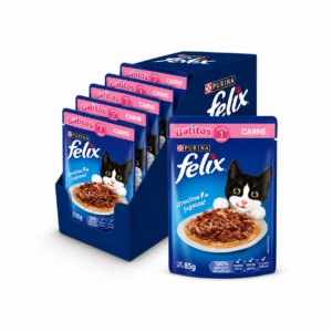 FELIX POUCH GATITOS CARNE 15 x 85 gs.