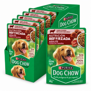DOG CHOW POUCH LAMB&RICE 15 x85 gs.